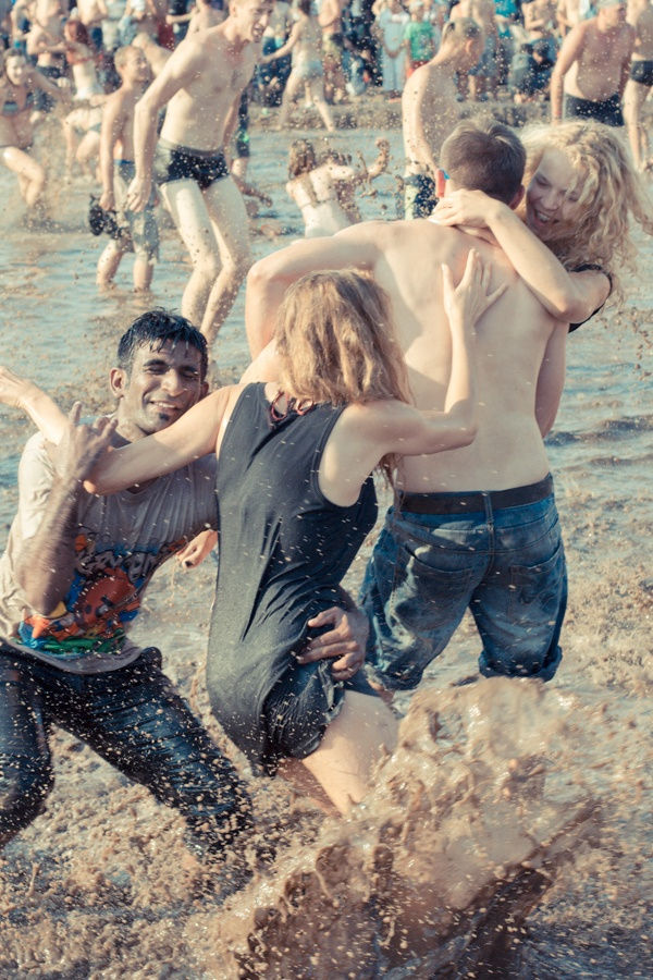 Woodstock, taplanie w błocie 